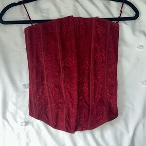 GARAGE Strapless Corset Top